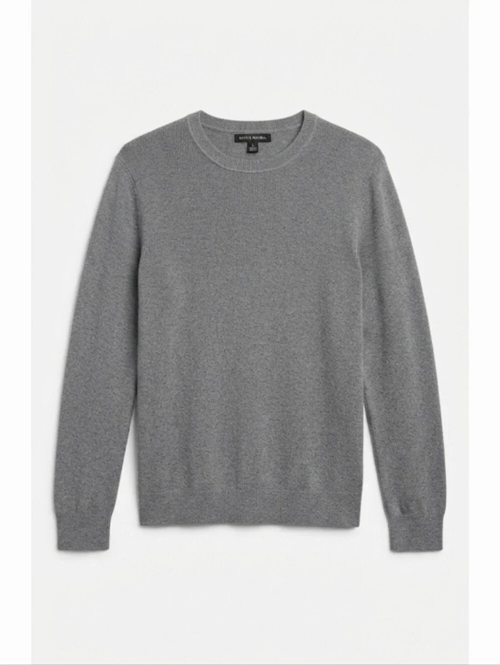 Banana Republic Supima Cotton Waffle Knit Crewneck Sweater Size Meduim Gray